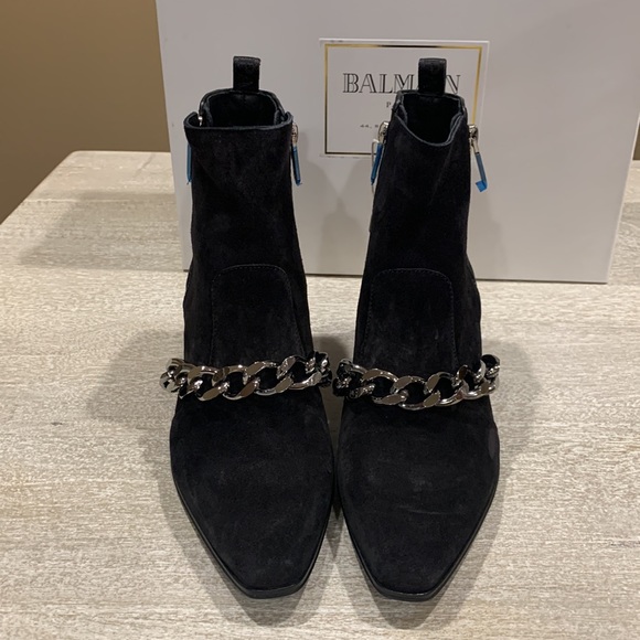 Balmain Ella Chain Booties - Picture 6 of 8